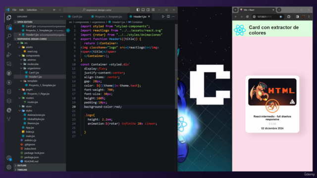 REACT: Maquetado Web Con Styled Components – Screenshot 2