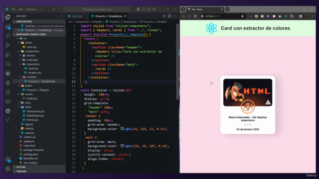 REACT: Maquetado Web Con Styled Components – Screenshot 4