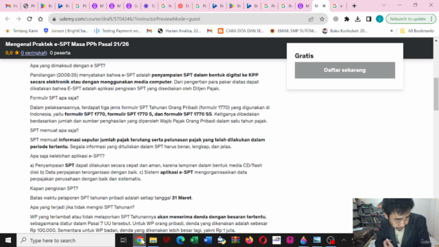 Mengenal Praktek e-SPT Masa PPh Pasal 21/26. – Screenshot 1