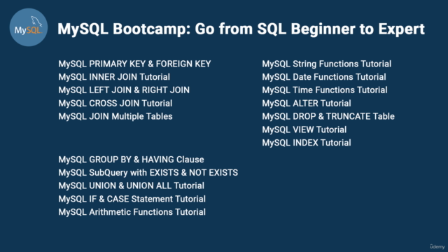 The Ultimate MySQL : Go from SQL Beginner to Advanced - Screenshot_04