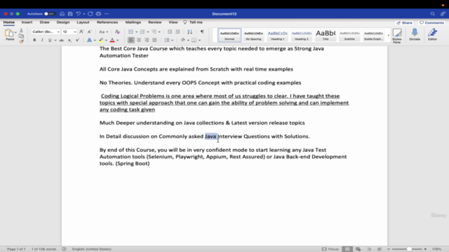 Core Java for Automation Testers- Coding made Easy – Screenshot 4