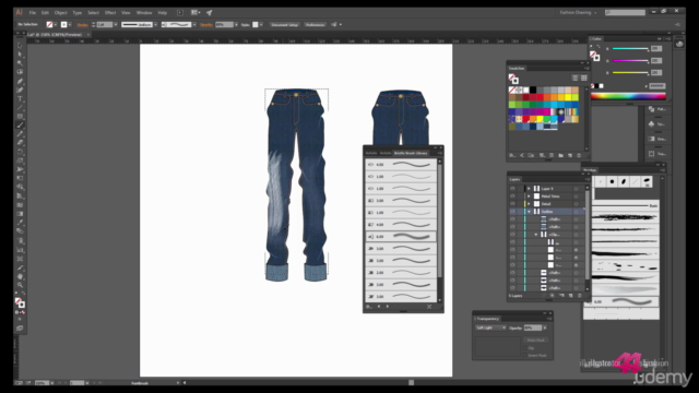 Learn to draw fashion with Adobe Illustrator CC Intermediate – Screenshot 4
