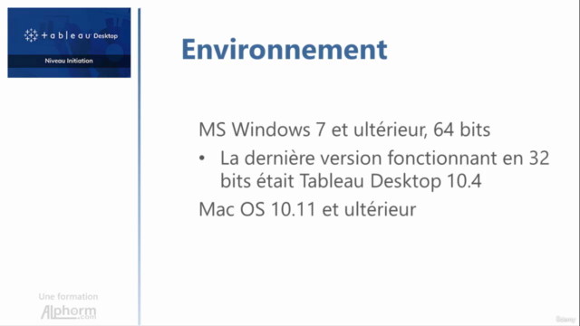 Tableau Desktop : Niveau Initiation – Screenshot 4