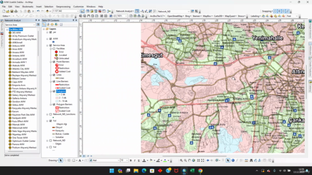 ArcGIS Erişilebilirlik Analizi – Screenshot 3