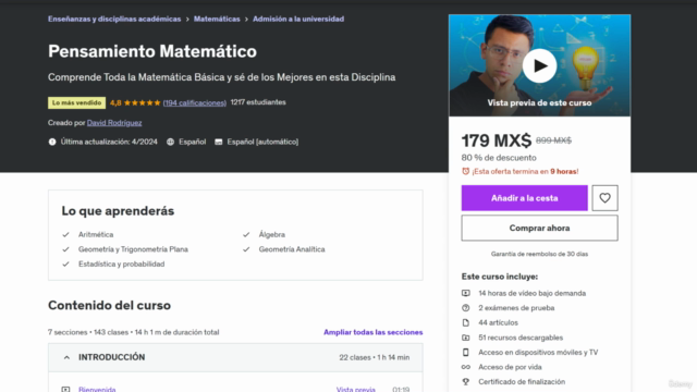 Pensamiento Matemático: Precálculo – Screenshot 4