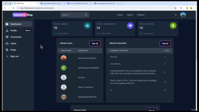 Full stack MERN Blog Project: MERN Stack Blog with Dashboard – Screenshot 2