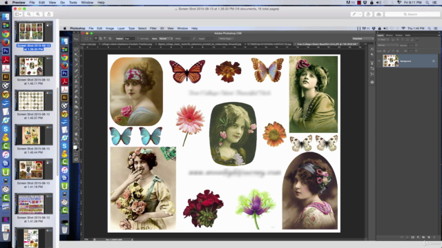 Digital Collage Sheets Quick and Easy with Photoshop Kit - Screenshot_04