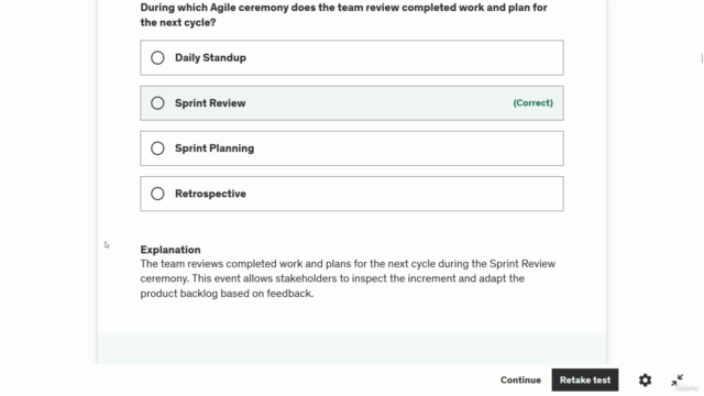 300+ Agile Interview Questions Practice Test – Screenshot 2