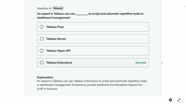 400+ Tableau Interview Questions Practice Test – Screenshot 2