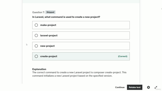 400+ Laravel Interview Questions Practice Test – Screenshot 2