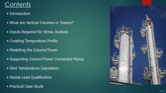 Stress Analysis of Tower/Vertical Column Piping System β Screenshot 1
