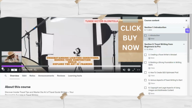 Master Travel Writing, blogging, travel journalism & Earning – Screenshot 1