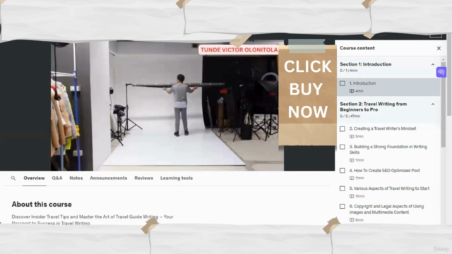 Master Travel Writing, blogging, travel journalism & Earning – Screenshot 2
