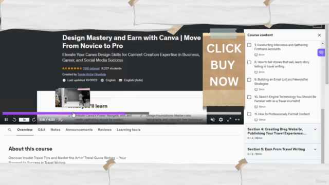 Master Travel Writing, blogging, travel journalism & Earning – Screenshot 3
