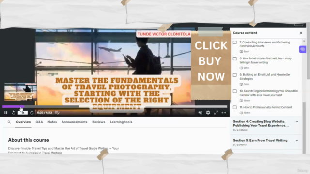Master Travel Writing, blogging, travel journalism & Earning – Screenshot 4