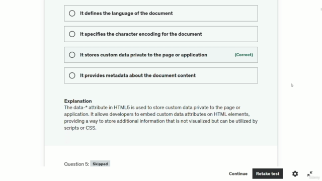 600+ HTML Interview Questions Practice Test – Screenshot 2