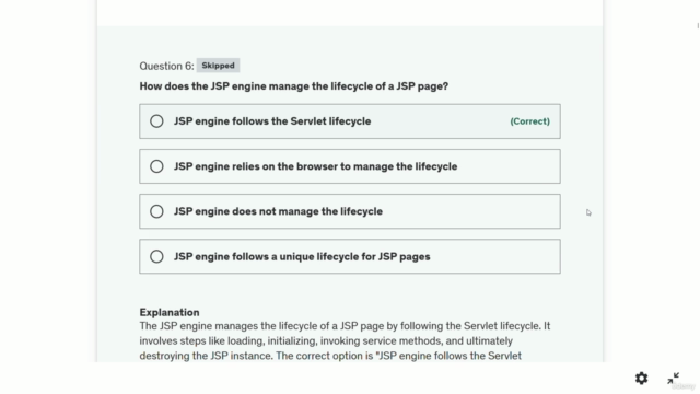 600+ JSP Interview Questions Practice Test – Screenshot 2