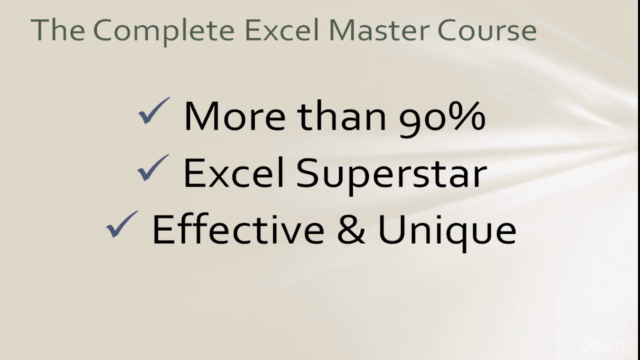 The Complete Microsoft Excel Course -From Beginner To Expert – Screenshot 1
