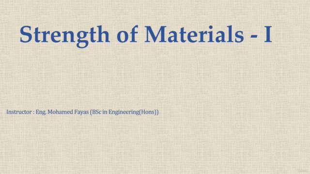 Strength of Material - I – Screenshot 1