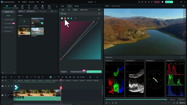 Filmora Masterclass: Correzione e Gradazione del Colore – Screenshot 1
