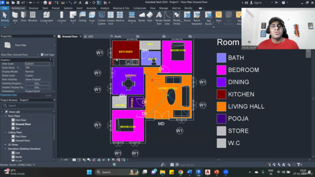 Learn Revit Fundamentals to Draw the House Plans -Beginner - Screenshot_04