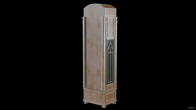 Creating a Hall Clock in Blender and Substance Painter – Screenshot 2