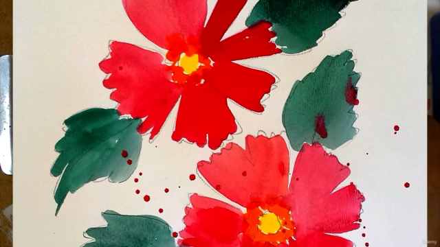 Watercolor Easy_1: Floral watercolor & Gouache for beginners – Screenshot 1