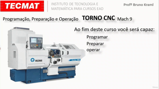 TORNO CNC MACH 9 - Programação, Preparação e Operação – Screenshot 1