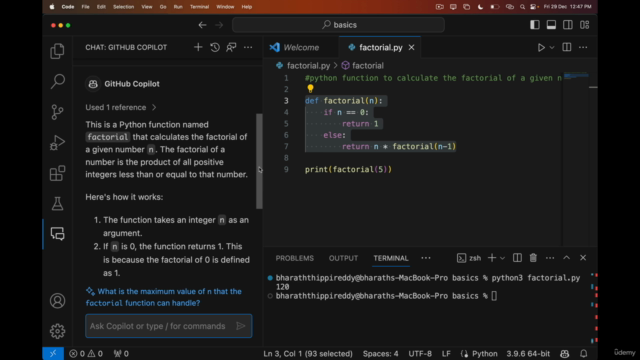 Mastering GitHub Copilot for Python & Django REST Developers - Screenshot_02