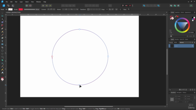 Kurs Affinity Designer Pen tool – ilustracje flat design – Screenshot 4