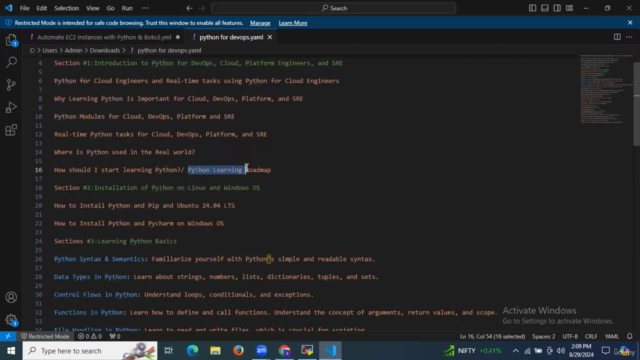 Python for DevOps, Cloud, Platform Engineers, and SRE – Screenshot 1