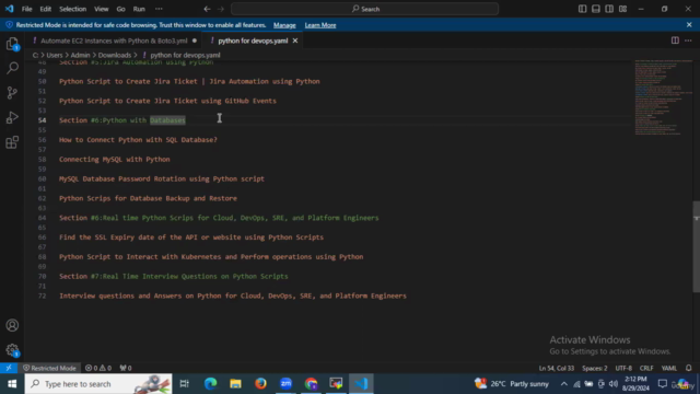 Python for DevOps, Cloud, Platform Engineers, and SRE – Screenshot 4