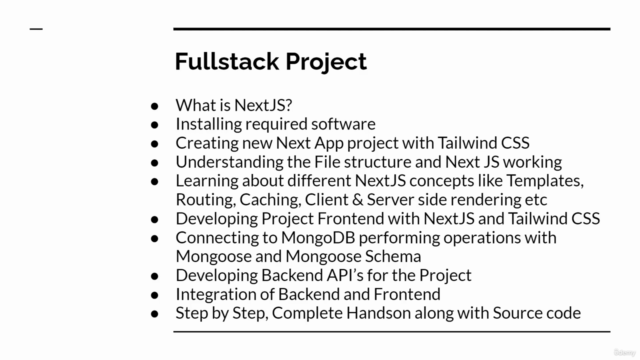 Develop Fullstack Apps with NextJS14 Tailwind CSS & MongoDB – Screenshot 3