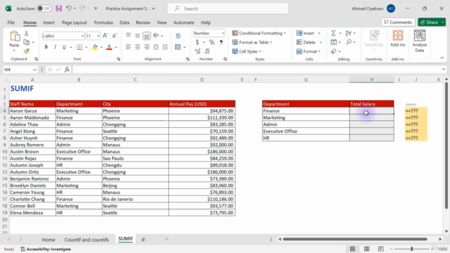 Microsoft Excel: Mastering Excel Functions and Formulas – Screenshot 2
