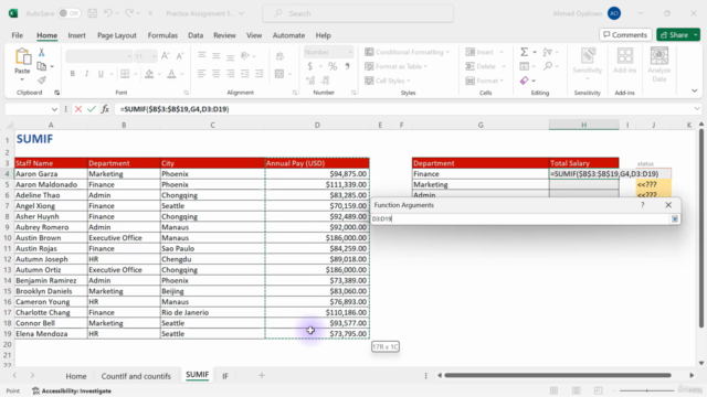 Microsoft Excel: Mastering Excel Functions and Formulas – Screenshot 4