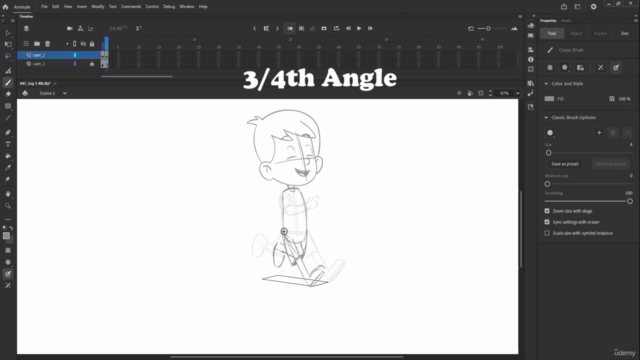 Learn Character Attitude Runs in Adobe Animate – Screenshot 2
