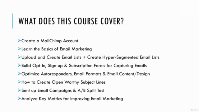 The Complete Mailchimp Email Marketing Course for 2024 - Screenshot_02