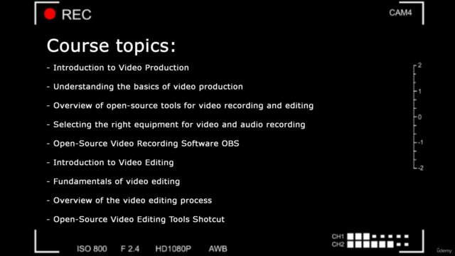 Video recording and editing with free open source tools – Screenshot 3