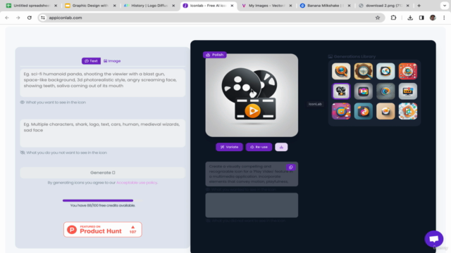 Designing Logo, Vector Arts, Icons, Packaging & QR with AI – Screenshot 2