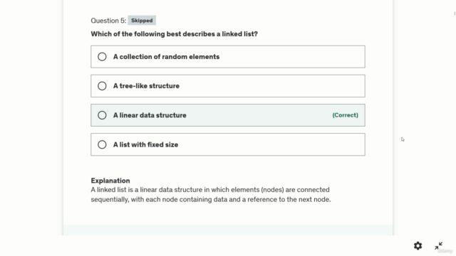 650+ Linked List Interview Questions Practice Test – Screenshot 2