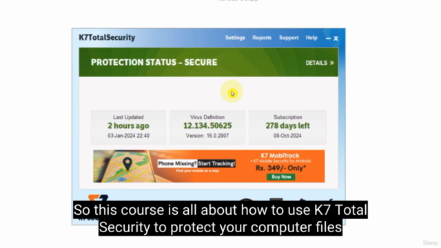 K7 Total Security Complete Bootcamp : Best Antivirus Guide – Screenshot 1
