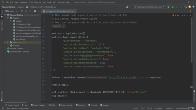 Podstawy Frameworka Appium w praktyce i pigułce! – Screenshot 2