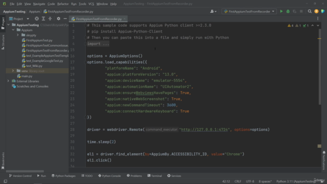 Podstawy Frameworka Appium w praktyce i pigułce! – Screenshot 4
