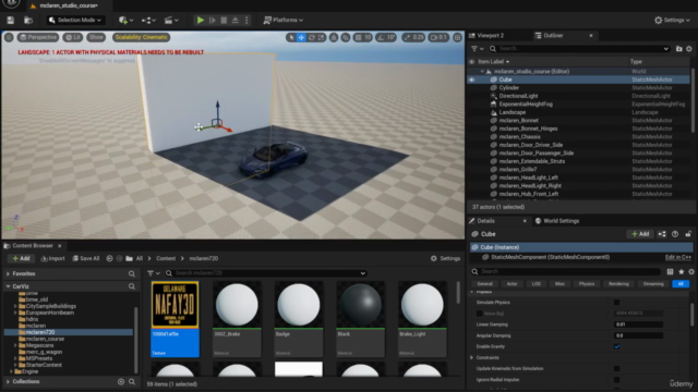 Unreal Engine 5: Cinematic Car Animations for Beginners – Screenshot 3