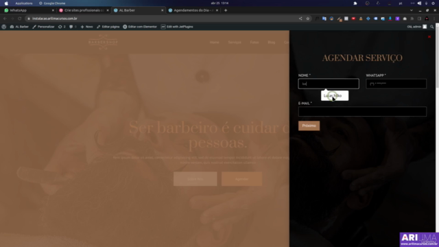 Crie Sites para Agendamento de Barbearias – Screenshot 1