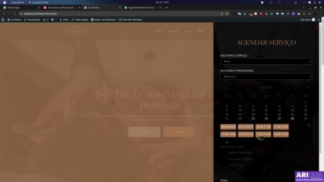 Crie Sites para Agendamento de Barbearias – Screenshot 2