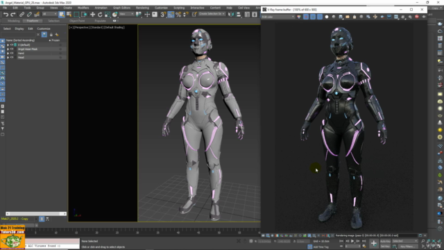 Dalla Ai al 3D, 3ds max Cyborg Making of. – Screenshot 2