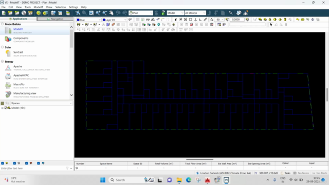 Energy Modeling : IES VE Module 7 - Demo Project - Screenshot_01