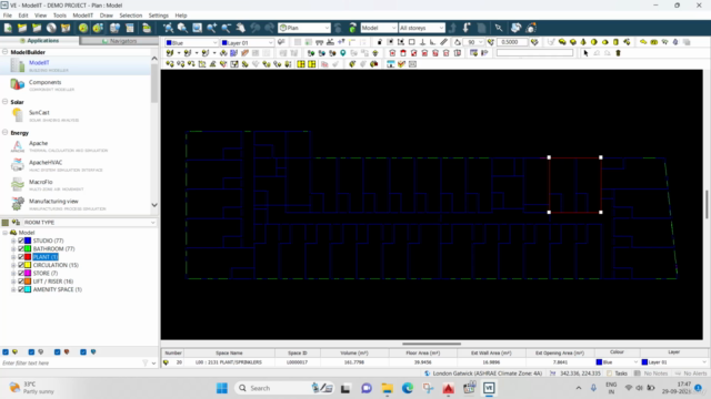 Energy Modeling : IES VE Module 7 - Demo Project - Screenshot_04