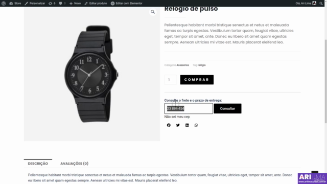 Crie sua Loja Virtual com Wordpress (3 Projetos Reais) 2024 – Screenshot 3